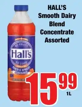 Boxer Superstores Hall's Smooth Dairy Blend Concentrate Assorted offer