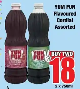 Boxer Superstores YUM FUN Flavoured Cordial Assorted offer