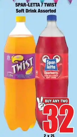 Boxer Superstores SPAR-LETTA / TWIST Soft Drink Assorted offer