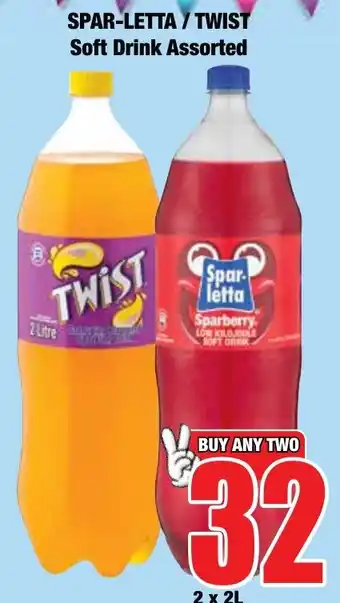 Boxer Superstores SPAR-LETTA / TWIST Soft Drink Assorted offer