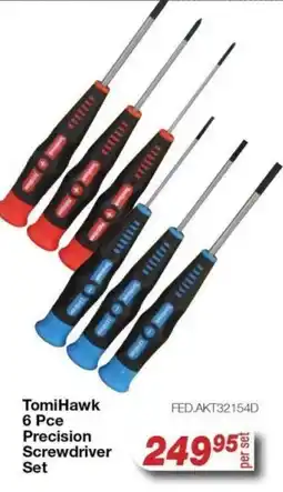 AutoZone TomiHawk 6 Pce Precision Screwdriver Set offer