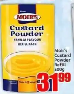Three Star Cash and Carry Moir's Custard Powder offer