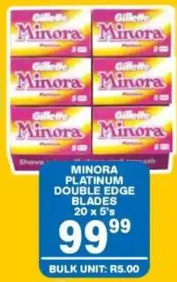 Giant Hyper Gillette Minora Platinum Double Edge Blades offer