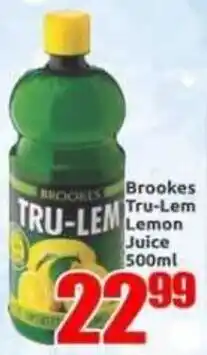 Three Star Cash and Carry Brookes Tru-Lem Lemon Juice offer