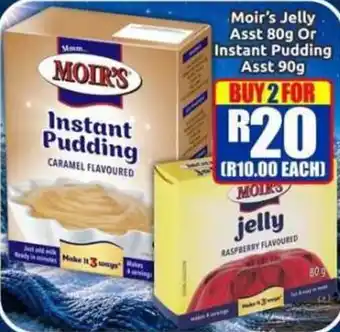 Three Star Cash and Carry Moir's Instant Pudding offer