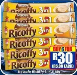 Three Star Cash and Carry Nescafe Ricoffy 3in1 offer