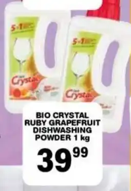Giant Hyper BIO CRYSTAL RUBY GRAPEFRUIT DISHWASHING POWDER offer