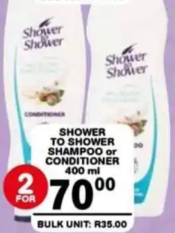 Giant Hyper Shower to Shower Shampoo or Conditioner offer