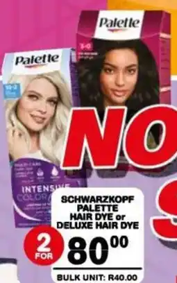 Giant Hyper Schwarzkopf Palette Hair Dye or Deluxe Hair Dye offer