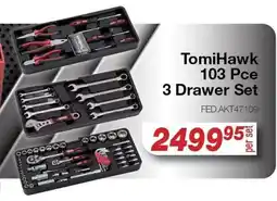 AutoZone TomiHawk 103 Pce 3 Drawer Set offer