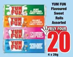 Boxer Superstores YUM FUN Flavoured Sweet Rolls Assorted offer