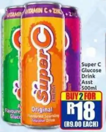 Three Star Cash and Carry Super C Glucose Drink Assorted offer