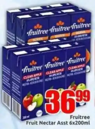 Three Star Cash and Carry Fruitree Fruit Nectar Assorted offer