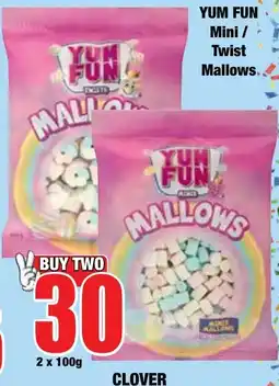 Boxer Superstores YUM FUN Mini / Twist Mallows offer