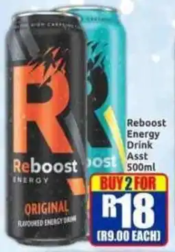 Three Star Cash and Carry Reboost Energy Drink Assorted offer