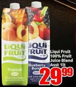 Three Star Cash and Carry Liqui Fruit 100% Fruit Juice Blend Assorted offer