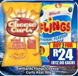 Three Star Cash and Carry Willards Flings/Cheese Curls offer