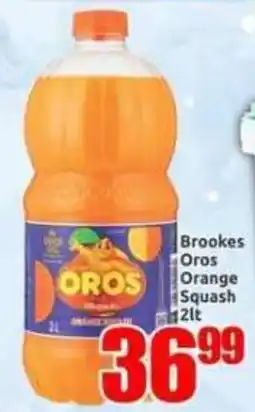 Three Star Cash and Carry Brookes Oros Orange Squash offer