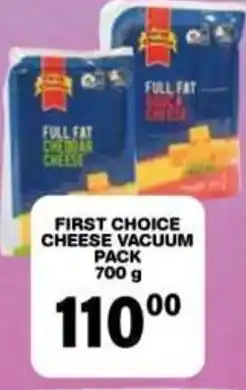 Giant Hyper First Choice Cheese Vacuum Pack offer