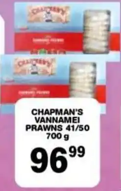 Giant Hyper Chapman's Vannamei Prawns offer
