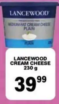 Giant Hyper LANCEWOOD CREAM CHEESE offer