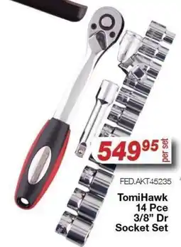 AutoZone TomiHawk 14 Pce 3/8" Dr Socket Set offer