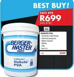 Chamberlain Berger-Master Nukote PVA offer