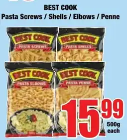 Boxer Superstores BEST COOK Pasta Screws / Shells / Elbows / Penne offer