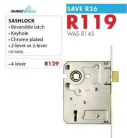 Chamberlain Chamber Value Sashlock offer