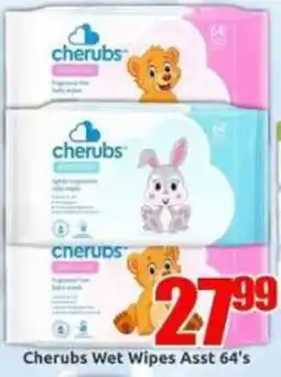 Three Star Cash and Carry Cherubs Wet Wipes Assorted offer