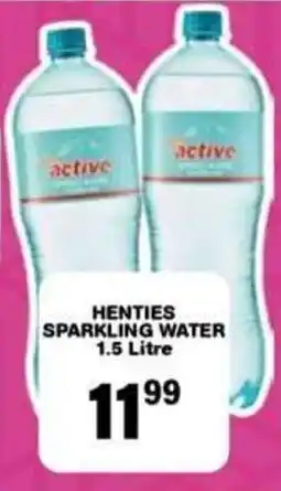 Giant Hyper HENTIES SPARKLING WATER offer