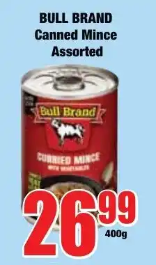 Boxer Superstores Bull Brand Canned Mince Assorted offer