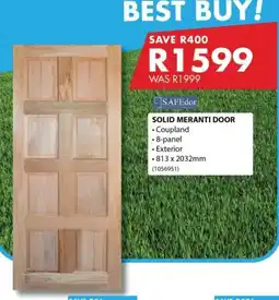 Chamberlain SAFEdor SOLID MERANTI DOOR offer