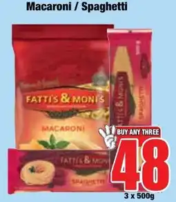 Boxer Superstores Fattis & Moni's Macaroni / Spaghetti offer