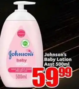 Three Star Cash and Carry Johnson's Baby Lotion Assorted offer