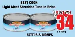Boxer Superstores BEST COOK Light Meat Shredded Tuna In Brine offer