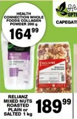 Giant Hyper HEALTH CONNECTION WHOLE FOODS COLLAGEN POWDER offer