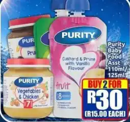 Three Star Cash and Carry Purity Baby Food offer