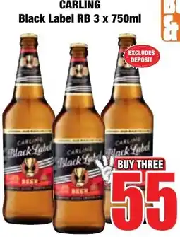 Boxer Superstores CARLING Black Label RB offer
