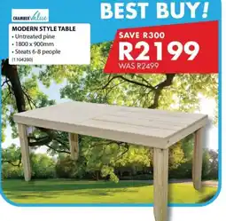 Chamberlain ChamberValue Modern Style Table offer