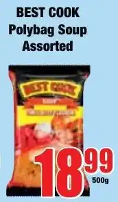 Boxer Superstores BEST COOK Polybag Soup Assorted offer