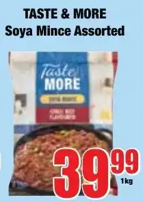 Boxer Superstores Taste & More Soya Mince Assorted offer