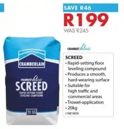 Chamberlain Chamberlain ChamberValue Screed offer