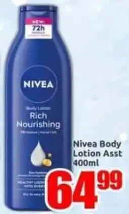 Three Star Cash and Carry Nivea Body Lotion Rich Nourishing offer