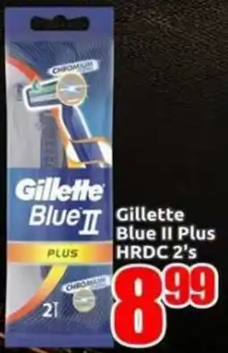 Three Star Cash and Carry Gillette Blue II Plus offer