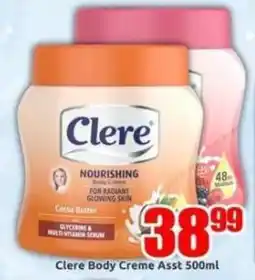 Three Star Cash and Carry Clere Body Creme Assorted offer