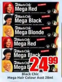 Three Star Cash and Carry Black Chic Mega Hair Colour Assorted offer