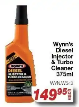 AutoZone Wynn's Diesel Injector & Turbo Cleaner offer