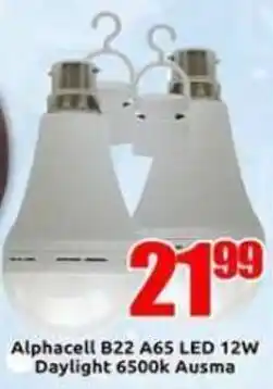 Three Star Cash and Carry Alphacell B22 A65 LED 12W Daylight 6500k Ausma offer