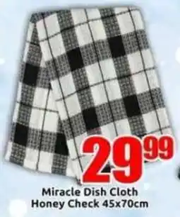 Three Star Cash and Carry Miracle Dish Cloth Honey Check offer